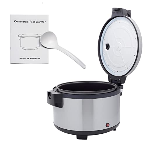 Tartle Commercial Rice Warmer and Soup Warmer - Warms 64 Cups Continuously for 12+ Hrs - Large Capasity, Non Stick & Keeps Rice Fluffy