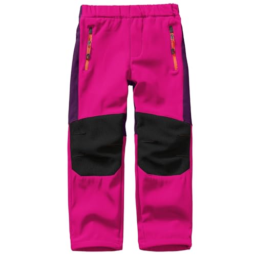 yeyity Kinder Softshellhose Skihose Gefüttert Cargohose...