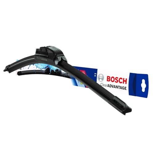 Image of Bosch Wiper Blade 3397016583KTS CLEAR Advantage, Single, 24 Inch Flat Blade, Driver Side, Comes with Easy to Install Quick-clip Adapter