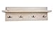 Produktbild (Weiß, 60 cm) Hakenleiste Garderobenhaken Garderobenpaneel Vintage Flur Flurgarderobe Garderobenleiste Wandgarderobe mit Ablage Handmade Vorzimmer Wandhaken Wandpaneele Wandboard Hutablage Holz