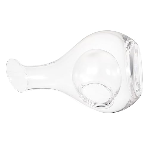 OFFSCH Glass Wine Decanter with Inclined Mouth Fast Decanter for Enhanced Wine Enjoyment Capacity for Personal and Professional Use for Restaurants and Bars