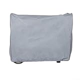 URPIZY Staubdichte Generatorabdeckung 210D Oxford Gewebe Wasserdicht UV-Schutz Wetterfest für Kleine Tragbare Generatoren im Garten Hof Camping Graue Schutzhülle 78x60x60cm(63.5 * 60 * 51.5cm)