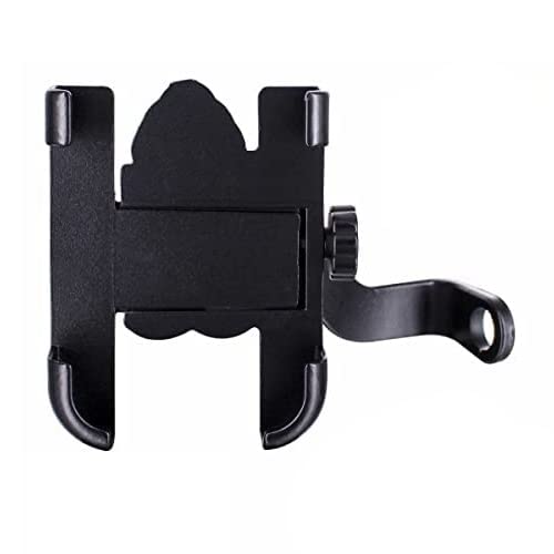 Red Cahmpion Universal Handlebar Bike Mount Holder Verson 2.0 Metal Body 360 Degree Rotating Mirror Cradle Stand for Bicycle, Motorcycle, Scooty Fits All Smartphones (Black)-image-9