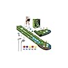 TERRAMUS Golf Putting Mat with Light up Holes, Glowing Golf Balls, Practice Putting Green with 2 Putter Clubs, Practice Mats,Training Matt Indoor Outdoor,Sport Game Toy Set for Kids Adults Family