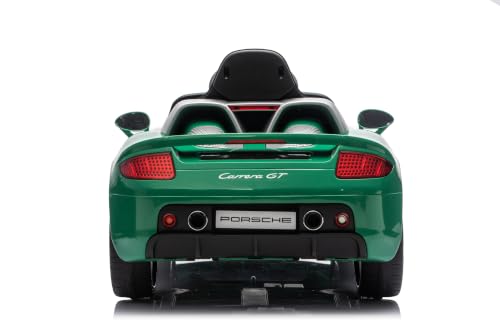 Image of Best Ride On Cars Porsche Carrera GT Kids Electric Car Green 12V