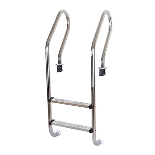 Escalera para piscina embutida 2 peldaños acero inoxidable miniatura 1