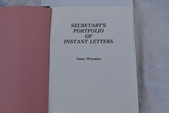 Hardcover Secretary's Portfolio of Instant Letters Book
