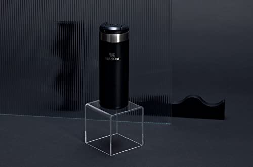 Image of Stanley AeroLight Transit Bottle 16 oz | Locking Drink Through Lid | Leak Resistant Water Bottle or Coffee Travel Mug | Lightweight Insulated Stainless Steel | BPA-Free | Black Glimmer