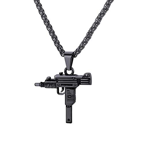 Preisvergleich Produktbild Legenden 18K-Halskette mit Uzi-Anhänger