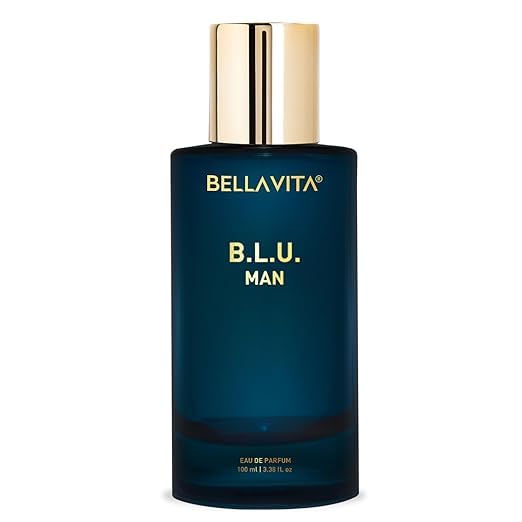 Saheb Luxury B.L.U Men Eau De Parfum Liquid Perfume With Lemon, Apple, Musk|Fresh, Refreshing, Energising Long Lasting Edp Fragrance Scent 100Ml