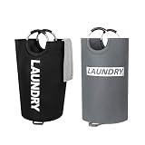ZERO JET LAG 115L X-Large Laundry Basket Collapsible Fabric Laundry Hamper Tall Dorm Laundry Bag wit