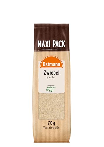 Ostmann Gewürze - Zwiebeln granuliert | Zwiebelpulver für Gemüsegerichte, Quark und Quiches | 70 g im Beutel