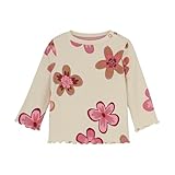 Noppies Baby Mädchen Langarmshirt Trinity mit Allover Print, Lange Ärmel, Runder Ausschnitt, Druckknopfverschluss