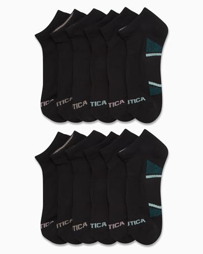 Image of Nautica Womens No Show Socks Moisture Wicking Ankle Low Cut Socks, 12 Pack | Moisture Wicking Dri-Motion Fabric, Cushioned Key Areas, Banded Arch Support, No Show Low Cut, Shoe Size 4-10