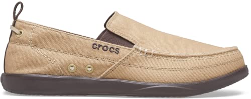 CROCS Walu Men - Khaki/Espresso - M8 , 11270-23G-M8, Men , Khaki/Espresso , M8