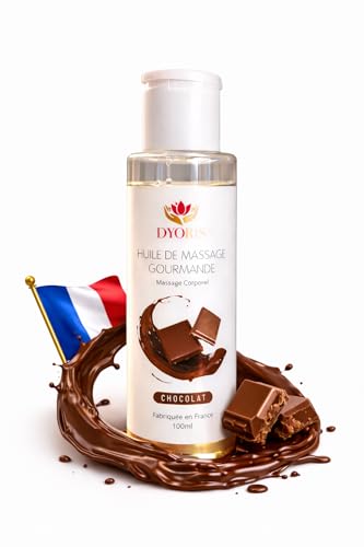 ELYORIS | Huile de Massage Comestible Chocolat 100ml – Huile Corporelle Sensuelle et Erotique...