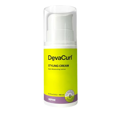 DevaCurl Styling Cream Touchable Rich Moisturizing Definer, Citrus Zest, 5.1 fl. oz | Maintains Moisture | Hydrates and Smoothes Curls