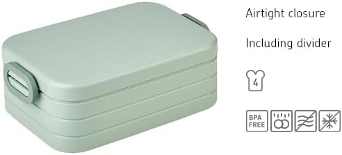 Miniatura 2 de Mepal Fiambrera Take a Break Midi  Fiambrera para llevar  Para 2 sándwiches o 4 rebanadas de pan  Apto para lavavajillas  30.4 fl oz  Vivid Mauve