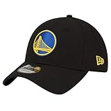 New Era Unisex-Adult NBA The League 9FORTY Basketball Black Alternate Team Color Adjustable Hat Cap One Size Fits All - Golden State Warriors - Black