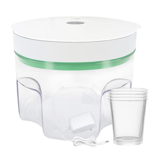 2025 Upgraded Resin Bubble Remover with Timing, 3–9 Minutes Efficient 99% Bubble Removal, 95 kPa Resin Vacuum Chamber, 2L Epoxy Resin Bubble Remover Machine (Blue)