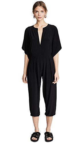KAMALIKULTURE Women s Rectangle Jog Jumpsuit, Black, X-Large