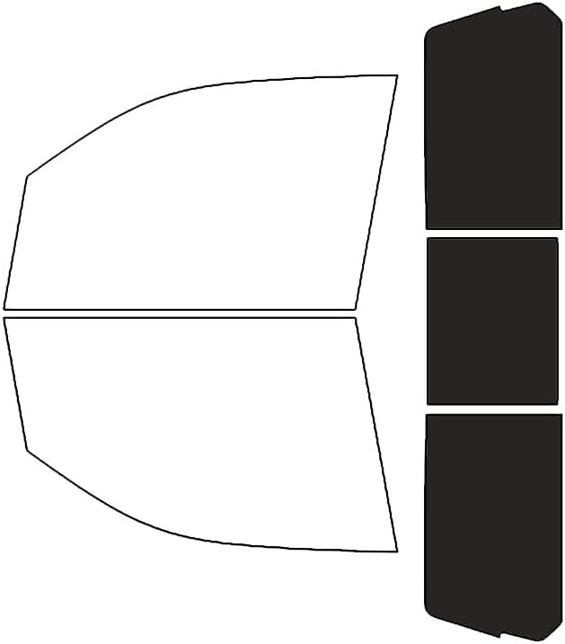 Rvinyl Window Tint Kit Compatible with Ram 1500 2019-2025 (2 Door Regular Cab) - Rear Windshield Precut Kit - 20%