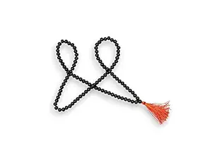 KC PRODUCTS Natural Ebony Wood Japa Mala (Karungali Kattai) 108+1 Beads Religious Japa Mala Malai with Tread Tassel for Meditation & Chanting Pooja and Worship [ 8 mm ]