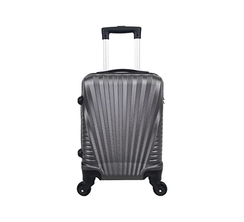 TROLLEY ADC Valise Cabine 4 Roues 45cm ABS - Elegance - (Gris Anthracite) Cover