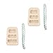 Menolana 2 Pieces Hung Board for Climbing Pull up Fingerboard Upper Body Workouts Wooden Rock Climbing Holds for Doorway Climbers Wall