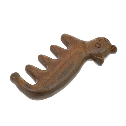 TOVINANNA 1pc Kitten Green Sandalwood Comb Shampoo Comb Acupoint Creative Massage Comb Massagers Face Tools Held Scalp Wooden Comb
