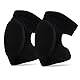 Dunkwckore Knieschoner, 1 Paar 20 mm Dicke Eva-Schaumpolsterung Schwarz Einstellbar Knieschoner Arbeiten, Knee Pads für Männer/Damen, Knieschützer für Volleyball, Tanzen, Gartenarbeit, Snowboard