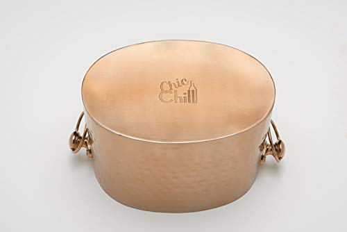 Chic Chill Handcrafted Artisan 2 bottle Champagne and Wine Chiller (Copper)