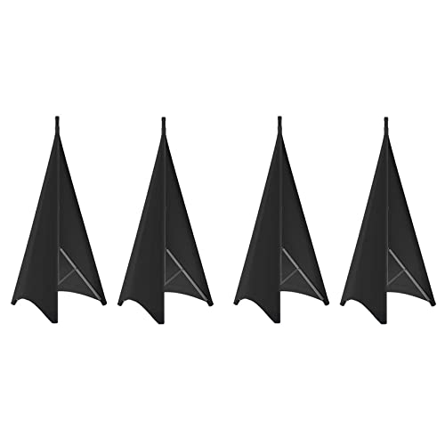 Fegtrty Soporte universal para altavoz de luz DJ, cubierta de trípode con material de poliéster elástico, 4 piezas