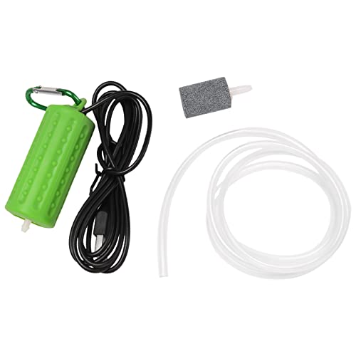 jiyaohui Mini Bomba De Ventilación USB Bomba De Aire Aireador De Acuario Bomba De Oxígeno Ir Pesca Mini Acuario Ultra Silencioso - Verde