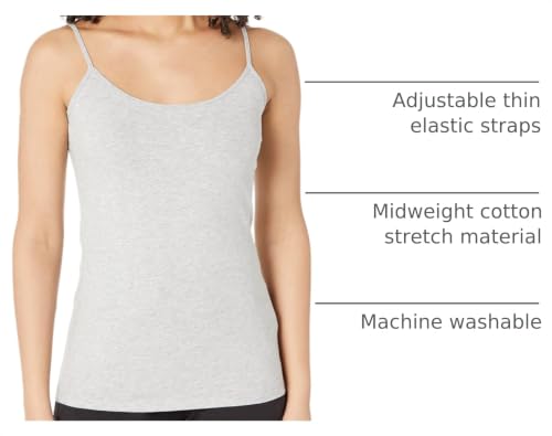 Image of Amazon Essentials Women's Slim-Fit Camisole for Layering and Everyday Wear, Pack of 4
