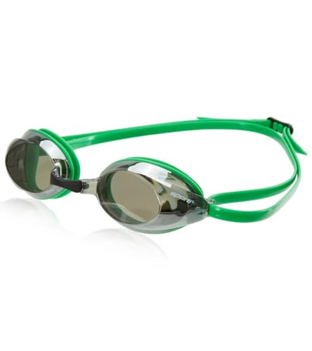 Sporti Antifog S2 Mirrored Goggle - Silver Mirror/Smoke Lens/Kelly Green Frame
