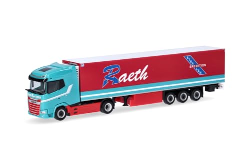 Maquette DAF XG Herpa 1/87 frigorifique Raeth un chef-d'œuvre de précision allemand