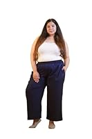 LetsDressUp Palazzo Pants for Women | XS to 8XL | Plus Size Palazzos for Women | Non- Transparent | Pockets | Plazo for Women | Pants with Pockets Navy