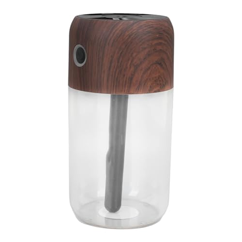 Mini humidificateur bureau 300ml aspect bois avec veilleuse - 6