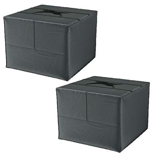 Climecare Sac de rangement XXL (80 x 80 x 60 cm) et housse de protection pour coussins - Sac de rangement en polyester 420D étanche - Lot de 2 Cover