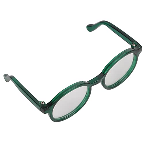 Akozon ペットメガネ プラスチック 透明 スタイリッシュ 面白い かわいい ペットサングラス 猫と犬用 ハロウィンアクセサリー ブラック 家族向け (緑)