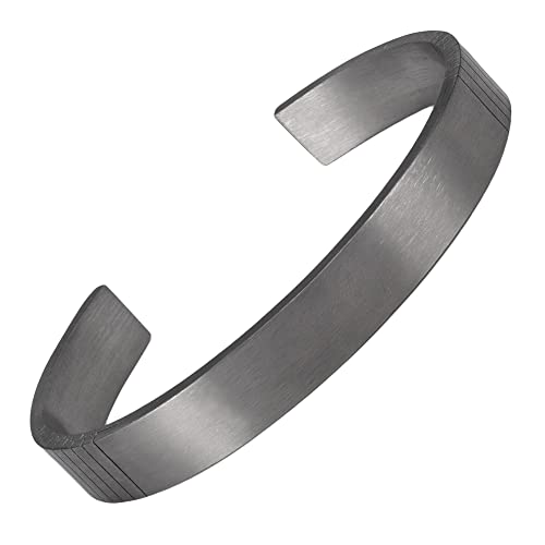 EnerMagiX Bracelet magnétique en titane pour femme ou homme, bracelet en titane avec aimants, cadeau de fête des pères, cadeau pour papa, mari