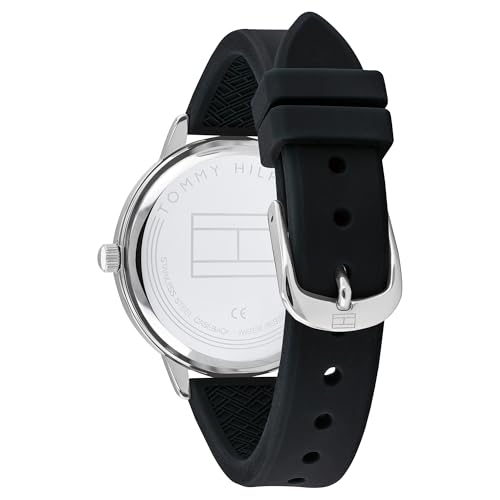 Image of Tommy Hilfiger Quartz Black Dial Silicone Strap Watch for Women