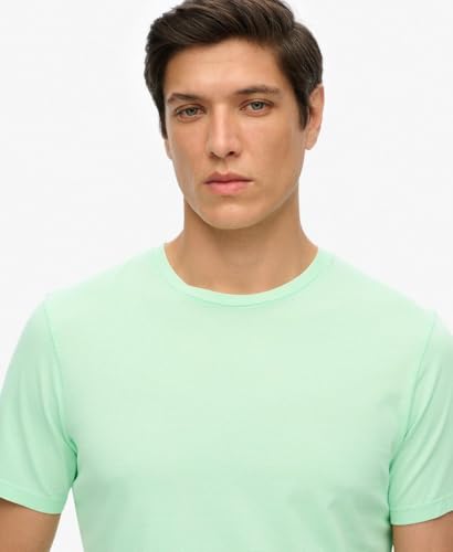 tee shirt manches courtes superdry classic essential tee fluorescent - vue 4