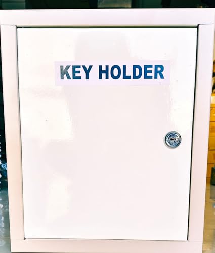 Image of Heavy Metal Keyholder Box Key Wall Box Storage Key Organizer Wall Mount Key Holder for Wall Size Large 13 * 11 * 3 inch (Key 2)