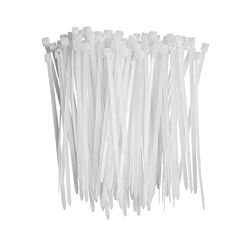 Zip Ties 4 Inch White 100 Pack Nylon Cable Ties Self Locking Tie Straps Heavy Duty