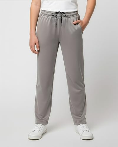 Image of Real Essentials 3 Pack: Boys' Mesh Open Bottom Active Sweatpants with Pockets & Drawstring