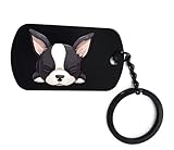 lauthings boston terrier - portachiavi con cane che dorme