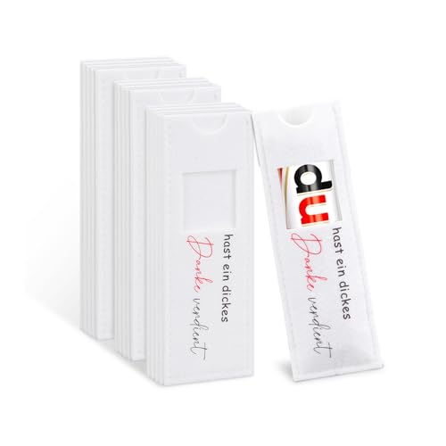 15pcs Dankeschön Geschenke für Kollegen du Hast Ein Dickes Danke Verdient, Geschenk Kleine Abschiedsgeschenke für Kollegen Teams - Hülle Filz Geschenk Verpackung, Ohne Schokolade