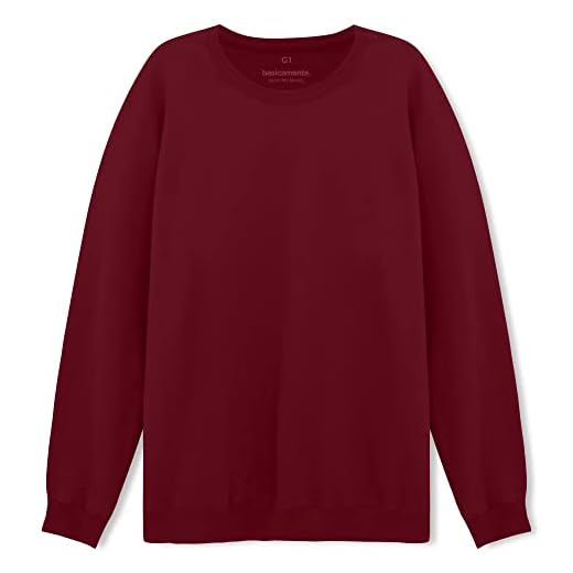 Basicamente. Básica, Blusa De Moletom Masculino, Marsala, G3 Plus Size